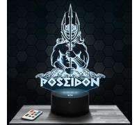 Lampephoto.fr - Poseidon Mythology God Greek Ancient Decoration Olympus, Gift idea for Men and Women Poseidon Mythology God, Night Light Room Decor, Original Christmas, Gift idea for Men and Women