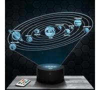 Lampephoto.fr - Solar System 3D Lamp Decoration Collection Astronomy Planet Space Gift Idea for Men and Women Solar System nightlight Bedroom Decor, Original Christmas, Gift Idea for Men and Women TOP