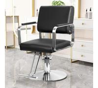 lamphle Reclining Salon Chair,Barber Chair for Hair Stylist,Hydraulic Barber Chair,Salon Chair,Heavy Duty Styling Chair with Height Adjustable,Shampoo Beauty Salon Chair Equipment Black