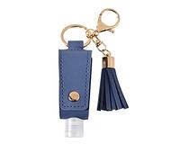 lamphle Sanitizer Bottle Keychain Small Size Store Hand Sanitizer Lobster Clip Decorative Women Key Ring for Going Out Sky Blue