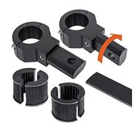LAMPHUS Off-Road ATV UTV Light Bar Mounts Mounting Bracket Mini Bar Clamp Kits [0.75"/1"/1.25" Inch] [360-Degree] [2 Stud Sizes] [Aluminium] [2 Unit] Bull Bar Roll Bar Clamp Roll Cage Clamps Mount