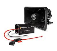 LAMPHUS SoundAlert 100W Police Air Horn Amplifier Kit [120-130 dB Bullhorn Speaker] [Manual Control or Stock Horn Bybass] [10 A Fuse Protected] Electronic Air Horn for Emergency Vehicles Trucks Cars