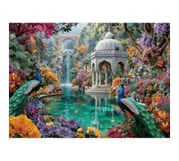 Lamplig Jigsaw Puzzles for Adults 1000 Vintage Peacock Secret Garden Puzzle