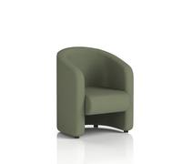 Lamport Armchair With Black feet In Main Line Flax Fabric - Monument