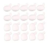 Lamppdcor 20 Pcs Stress Relief Toys, Anti-Anxiety Inner Ball Replacement for Squeeze Toy, 2 Sizes DIY White Soft Flexible Funny Decompression Toys for Kids Adults