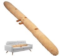 Lamppdcor Bread Plush Bread Pillow Cute Plush 47" Long Food Plushies Soft Cartoon Body Pillow for Sleeping Hugging Decorative Zippered Washable Full Body Pillow for Bed, Couch