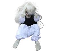 Lamppdcor Creepy Doll, Voice Control Trembling Crying Ghost Haunted Halloween Prop for Carnival Haunted House