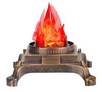 Lamppdcor Fake Campfire Fake Fire, 3D Fake Flame Lamp, Realistic Artificial Fire Flames with Fan Base, Fake Campfire for Halloween Christmas Party Festival Decoration