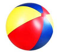 Lamppdcor Giant Beach Ball 39 Inch, PVC Inflatable Colorful Big Beach Ball for Swimming Pools Parties Yard Water Games