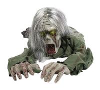 Lamppdcor Halloween Skeleton Decorations, Eerie Crawling Zombie with Sensor, Red Eyes & Creepy Sound, Perfect for Halloween Parties & Yard Decorations