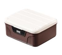 Lamppdcor Medication Lock Box With Code Medicine Lock Box High Capacity Lockable Storage Box with Partition ＆ Combination Code Fridge Lock Box for Medicine Documents Food Safety 4.7x10.3x8.9 Inch