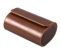 Lamppdcor Watch Roll 3 Slots 9x4x3 Inch PU Leather Watch Travel Case with Removable Watch Pillows Watch Box for Men Watch Storage Couple Anniversary Birthday Gifts