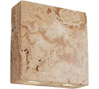 Lamps & Sconces Retro Japanese Cream Style Lights Natural Yellow Travertine Creative G9*2 Spotlight Light Source Lamp Classic Wall Lighting Fixtures for