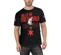 LAMPSATN Men's Punk Best World T-Shirt Short Sleeve Printed Simple Versatile Shirt Trendy Sports Casual Crew Neck Top Tee XL Multicolor