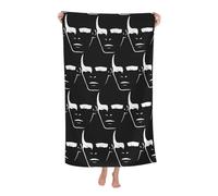 LAMPSATN Numan Musician Gary Beach Towels Adult Absorbent Fluffy Soft And Skin-Friendly Bath Towel Single-Sided Printing Fashion Thick Multifunctional Blanket White One Size