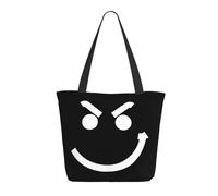 LAMPSATN Women's Jovi Rock Band Bon Shopping Bag Full-width Printed Large-Capacity Tote Bag Fashionable Lightweight Practical Commuter Shoulder Bag Black One Size