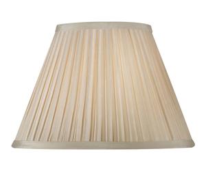 Lampshade Beige 12" Tapered Small Box Pleat Sand Faux Silk 305mm Oaks Lighting