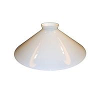 Lampshade Bell Replacement Glass Opaline Green, White, Amber, Blue, Ø 22/25 / 30 cm - 25 cm, White
