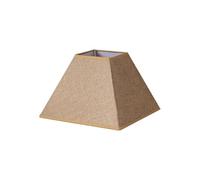 Lampshade - Brown Jute lampshade in The Shape of a Pyramid, Dimensions of 35x15x25 cm, Ideal for E27 Lamps and Warm Decoration.