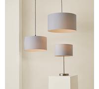 Lampshade Ceiling Drum Light Shade Table Floor Pendant Easy Fit Fabric Lighting