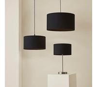 Lampshade Ceiling Drum Light Shade Table Floor Pendant Easy Fit Fabric Lighting