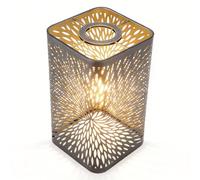 Lampshade for Table Lamps Lampshade Openwork Engraved Metal Removable Square Round Pattern E27 E26 Decorative Bedside Counter Lamp