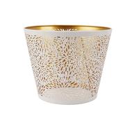 Lampshade Metal Lamp Shade E26 E27 Forest Tree Style Hollow Out Iron Lampshade Cover with Inner Gold Pattern for Table Wall Ceiling for the Living Room(White)