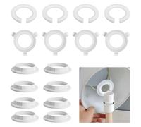 Lampshade Reducer Ring, 16 Pcs Lamp Shade Reducer, E14 to E27 Adapter Rings - White