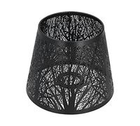 Lampshades E27 Light Shade, Tree Shadow Lampshade Black Light Shade, Wrought Iron Lampshade Carved Forest Tree Shaped E27 Mini Lamp Shade for Table Lamp Bedroom Bedside Decor