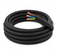 LampStation 3 Core Outdoor Electric Cable 2.5mm H07RN-F Rubber Flex 100m | 20 100% copper, 450/750V, 11.48mm diameter, oil and UV resistant for site, workshop, hot tub and generator leads