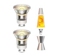 Lamptobe 2 Pack Mini MR11 GU10 Lava Lamp Replacement Bulb 35W - 360lm Dimmable Reflector for Candle Warmer - Warm White 2800K