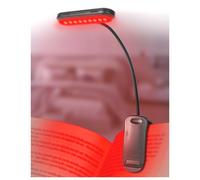 Lamptobe 670nm Red Light Book Light for Reading in Bed,