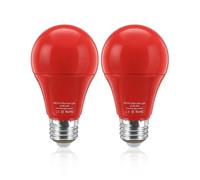 Lamptobe 670nm Red Light Bulbs for Sleep - 9W E27 A60 Red LED Bulb for Melatonin Promote 100% Blue Light Blocking Red Light Therapy Bulbs for Bedroom, Baby Nursery, Reading, Non-Dimmable (2-Pack)