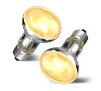 Lamptobe 80W Heat Bulb for Reptiles, E27 Reptile Heat Lamp Bulb Simulate Natural Sunlight, Dimmable Basking Spot Light Bulb for Chicken, Puppy, Bearded Dragon, Lizard, Turtle, Snake-2Pack