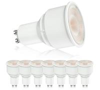 Lamptobe 9W GU10 Long Neck LED Bulbs, Long Barrel GU10 LED Spotlight Bulbs Cool White Daylight 6000K, Low Energy Equivalent 90W Halogen Bulbs for Ceiling Light, 38° Beam Angle, Non-dimmable, 8-Pack