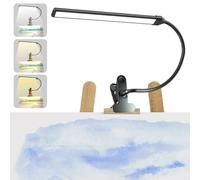 Lamptobe Clip-on LED Easel Lamp for Artists, 3 Color Modes, 10-Level Dimmable, 300lm Eye-Care Reading Light for Painting, Drawing with Flexible Arm, USB-Powered