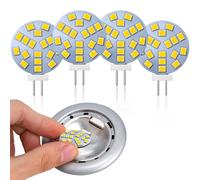 Lamptobe G4 LED Bulbs Daylight White, 2W Equivalent to 20W Halogen, G4 Bi-Pin Base, AC/DC 12V, 4000K, 120° Wide Angle, 220 LM, Recessed Lighting, Track Lighting, Non-Dimmable, 4-Pack