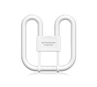 Lamptobe GR8 2 Pin 16W 2D Compact Fluorescent Light Bulb Warm White 3500K GR8 DD Square Flat Butterfly Bulb AC 220-240V 2-Pin CFL Lamp for Ceiling Flush Light, Bathroom Lamp, Not Dimmable (1-Pack)