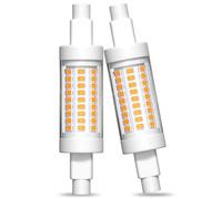 Lamptobe R7S 78mm 6W LED Bulb, Dimmable 2200K Warm White 500Lumen Blue Light Filtering Soft Yellow R7S J78 Bulbs for Bedroom, Study, Nursery Light,Floor Lamp (2-Pack)