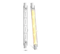 Lamptobe R7s Halogen Bulb 118mm, 160W Dimmable, 2000LM Security Light, Warm White 2700K, Energy Saving Tungsten Linear Floodlight, 2-Pack