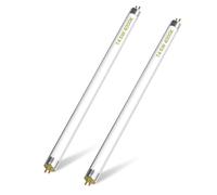 Lamptobe T4 6W Fluorescent Tube Lamp 232MM - G5 2 Pin Base Fitting T4 Under Cabinet Lights Natural White 4000K High Efficiency Lamp, 232MM Including Pins/ 218MM Excluding Pins (2-Pack)