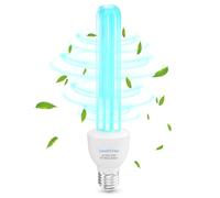 Lamptobe UV-C Light Bulb Germicidal UV Sanitizer Lightbulb 25 Watt 254nm Ozone E27 UVC Disinfection Light Bulb 220V 360° Beam Angle uv Light Bacteria Killer for School oomoffice