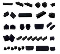 LAMPVPATH 36 PCS Anti-dust Plugs Computer Port Dust Plugs, 19 Types of Computer Laptop Port Dust Covers Stoppers for Computer PC Laptop(36 PCS in 19 Types)-DO NOT Fit MacBook
