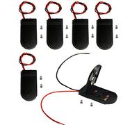 LAMPVPATH (Pack of 6) cr2032 Battery Holder Coin Cell Holder, CR2032 Battery Holder with Switch, 2 x 3V CR2032 Button Coin Cell Battery holder with Leads On Off Switch