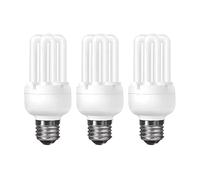 Lampwise 3X 20W (100W) Energy Saver Stick CFL 6U ES E27 Warm White 2700K