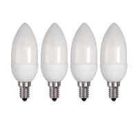 Lampwise Candle Bulb 9W (40W) CFL Opal SES/E14 Warm White 2700K 8,000hr Non-dimmable