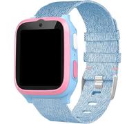 Lamsahw for MyFirst Smart Watch Band, Quick Release Breathable Nylon Woven Fabric Replacement Accessory Strap Compatible for MyFirst Fone S3, Fone S3+, Fone S3c, Fone S4, Fone R2 Watch (Blue, 20mm)