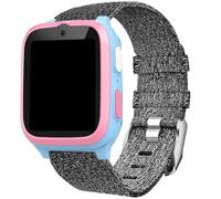Lamsahw for MyFirst Smart Watch Band, Quick Release Breathable Nylon Woven Fabric Replacement Accessory Strap Compatible for MyFirst Fone S3, Fone S3+, Fone S3c, Fone S4, Fone R2 Watch (Gray, 20mm)