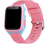 Lamsahw for MyFirst Smart Watch Band, Quick Release Breathable Nylon Woven Fabric Replacement Accessory Strap Compatible for MyFirst Fone S3, Fone S3+, Fone S3c, Fone S4, Fone R2 Watch (Pink, 20mm)