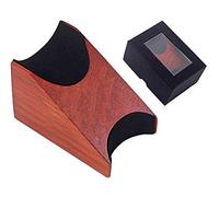LAMSAM Guitar Neck Rest Cradle, Height Inter-changeable Neck Support Pillow for String Instruments, Solid Mahogany with Felt Pads as Luthier's Maintenance Tool Kits for Setup Repair Work